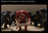 Maybe if he doesn't move he will live