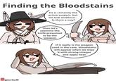 Finding the Bloodstains He is certainly the prime suspect, but we lack evidence... Is there a way? omoriko38 Then let's examine the knife presumed to be the weapon. Vinegar If it really is the weapon used in the case, bloodstains will appear when we wipe it with strong vinegar and apply heat.