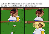 When the Roman senatorial families could not defeat the Christians= m तीच तीम 3 SAINT + THE MARTYR तीच