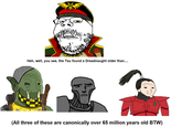 Heh, well, you see, the Tau found a Dreadnaught older than.... (All three of these are canonically over 65 million years old BTW)