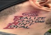 Trust ONE REALIZE WERYONE AIN'T OYAL Crop