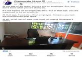 Olanrewaju Akano 2nd Business Dev Exp | FX/Crypto consultant | F... 5h + Follow At the age of 40 years, you are still an employee. Bro, you don't know what you are doing oo. It's not bad to be an employee @40. But at that age, you are supposed to be an employer. At that age, if you are still an employee. It means you lack the entrepreneurship spirit. At all...at all nah im bad, you must be paying 10 people's salary. 7 14 comments Like Comment Repost Send