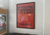 IF YOU'RE LOOKING FOR A SIGN BE2 y THIS IS IT.