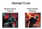 Konrad Curze Dornian heresy Timeline Horus Heresy Timeline