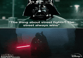 "The thing about street fights? The street always wins" OF WAN KENOBI made with mematic Disney+