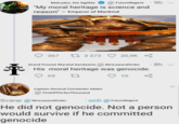 Malcador, the Sigillite FutureRegent "My moral heritage is science and reason" Emperor of Mankind 9h- 367 13373 20,9K 8h 叠 Grand Provost Marshal Kandawire MrsLawandOrder His moral heritage was genocide. 69 17 10 Captain-General Constantin Valdor FirstOfTheTen Thousand Svarar @MrsLawandOrder och @FutureRegent He did not genocide. Not a person would survive if he committed genocide