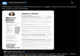 Trust Trust Fund Terry Fund Terry @trustfundterry JPMorgan hiring her with this résumé is a bigger crime than her dumping the trash on the sidewalk EMAIL PHONE WEB PROFESSIONAL SKILLS JIRA CONFLUENCE AGILE LEADERSHIP COMMUNICATION ADOBE SUITE HTML & CSS SQL EDUCATION Associates Degree, Arts, Communication, & Design Broward College, FL Certification, Graphics Arts & Tech Information Sheridan Technical College, FL THANK YOU FOR YOUR TIME AND CONSIDERATION ANGIE Z. BÁEZ EXPERIENCE TRAINING & DEVELOPMENT, Squarespace 2013 to Present Managed cross-departmental projects from inception to completion with emphasis on clear communication timely delivery, and roadblock elimination Responsible for the technical program management for the global team Training & Development team Managed the vendor relationships, implementation, and configurations of various 3rd party tools and services for the Training & Development Team Optimized cross-department communication, partnership, and documentation for the organization. Partnered with QA team in delivering technical documentation and training materials to prepare the organization for upcoming releases. Develop cross-departmental training curriculum and courses, including development of training strategies and delivery techniques across 3 locations Trained hundreds of new hires in technical product knowledge and administered post-training continued education exercises, including 1:1 and group sessions Lead designer on a number of internal org-wide projects and initiatives. FREELANCE ARTIST AND ART DIRECTOR, One Hope Contributed as an Art Director for OneHope's first mobile app 2012 to 2013 Lead designer and illustrator for a number typesetting and layout design projects. EXECUTIVE ASSISTANT, Riverside Christian Fellowship 2006 to 2012 Worked closely with the Executive team to formulate, organize, execute and communicate inter-connected projects, events, and conferences within the United States and Internationally. As well as administering respective project budgets Ensured all projects ran in compliance with the organization's require ments while also providing guidance and support to project teams Manage multiple calendars including call scheduling, on and offsite meetings, and speaking engagements Created and managed a recurring summer internship program Coordinated and managed 50+ volunteers across 4 distinct team Lydia Moynihan @LydiaMoynihan - 22h SCOOP: Woman who emptied Knicks trashcan on street-then stole it-fired from JPMorgan Chase, was DEI exec nypost.com/2026/06/23/bus...