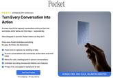 4.90 Rated By 570+ Verified Users Pocket Turn Every Conversation Into Action A screen-free Al that captures conversations and turns them into summaries, action items, and mind maps-automatically. Ideas disappear in seconds. Pocket makes sure they don't. Press once. Pocket remembers everything. No apps. No friction. No distractions. Press once to capture any meeting or idea Al turns conversations into summaries, action items and mind maps Works for calls, meetings and in-person conversations Unlimited recording minutes and lifetime core features Privacy-first, encrypted in transit and at rest Get Your Pocket Free shipping 30-day returns Pocket SCREEN-FREE. ONE-CLICK. UNLIMITED MINUTES.
