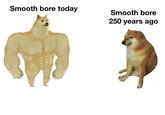 Smooth bore today Smooth bore 250 years ago