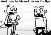 And then he kissed her on the lips ///