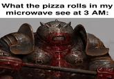 What the pizza rolls in my microwave see at 3 AM: