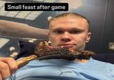 Small feast after game AB