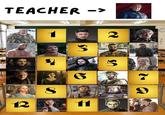 TEACHER -> 12 8 3 6 11 2 5 9