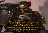 Nice try, imperial lapdog. I know happy couples are fabricated by the Carion Emperor's followers to try to ragebait me. Art by Konstantinvoid