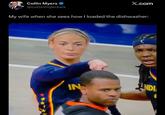 Collin Myers ❤ @collinmyerswx X.com My wife when she sees how I loaded the dishwasher: IN NDI
