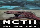 METH NOT EVEN ONCE.