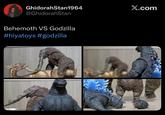 GhidorahStan1964 @GhidorahStan Behemoth VS Godzilla #hiyatoys #godzilla X.com