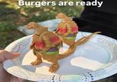 Burgers are ready