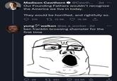 Madison Cawthorn @Cawth... . 2d Our Founding Fathers wouldn't recognize the America we live in today. They would be horrified, and rightfully so. 21K 112.9K yung 16.3K ↑ walken @as_a_worker. 2d ben franklin browsing xhamster for the first time 29 881 23.5K