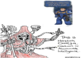 mgflip.com 77% wwwww I think it's important to educate others on how Al art is fun and safe to make. This is Heretek Omega, Creation of Abominable Intelligence. GAMBARGIN