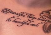 Beautiful things belong to beautiful souls