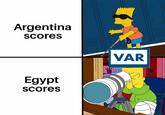 Argentina scores Egypt scores VAR