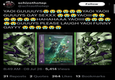 schizothotep @schizothotep YAOI GUUUUYS GUUUYS GAY SEXXX Follow YAOI YAOII YAOIII YAOIIII UUUUUHAHAHAAA YAO|||| GUUUYS PLEASE LAUGH YAOI FUNNY GAYYY UUU WARHAMMER 40.000 AND THE THE D ROBERT RATH THE WICKED AND THE WARPED ROBERT RATH 8:49 AM - 08 Jul 26. 5,414 Views 21 Reposts 2 Quotes 264 Likes 13 Bookmarks