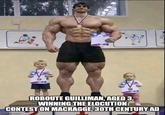 ROBOUTE GUILLIMAN, AGED 3, WINNING THE ELOCUTION CONTEST ON MACRAGGE, 30TH CENTURY AD imgflip.com