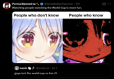 Perma Banned co❤ @GiveMeBanHammer - 12h Watching people watching the World Cup is more fun. People who don't know People who know essie @essie_ch. Jul 7 guys isnt the world cup so fun :D ...