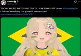 essie @essie_ch Ø ... TODAY WE'RE WATCHING BRAZIL V NORWAY !! i'll be on @RowaVNU's channel watching the game!!!! see u soon!! youtube.com/live/uZhfGODFF...