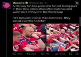 Dexerto @Dexerto 1t X A Norway fan has gone viral for not taking part in their Row celebration after matches and won't do it if they win the World Cup "It's factually wrong; they didn't row, they sailed over the Atlantic" 299 262 7,1k ılıl 435k | ↑