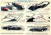 WHAT TO DO IF YOUR BRAKES GO OUT MANLINESS 181 If you have ABS, hold the brake pedal to the floor. 1: TAKE your foot off the gas and turn 2: TRY pumping your brakes fast on your hazard lights. and hard. Jerking it up could send your car into a skid. 3: SHIFT to a lower gear. On automatic cars, move your shifter from D into 3, 2, 1, or L. 4: PULL up on the emergency brake with smooth, even pressure. Only use this method if you are already going under 20 mph. 5: USE a guardrail to slow down by rubbing the side of your car against it. 6: LOOK for a patch of open grass, soft dirt, sand, or bushes to turn into. Art of Manliness and Ted Slampyak. All Rights Reserved.