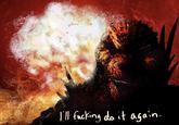 I'll f------ do it again.