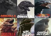 THE RETURN OF GODZILLA GODZILLA GODZILLAS 2000 SHIN COZILA GODZILA MINUSZERO