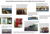 Remote British overseas territory in the middle of the ocean starter pack Mainly home to sheep, potatoes and a species of endemic seabird Everyone's descended from these four guys who got shipwrecked in 1832 and all have the same four surnames and genetic diseases The abandoned sardine tin factory that used to be the main source of employment for the community Random documentary on YouTube from the 2000s or early 2010s WELCOME TO THE TRISTAN DA CUNHA SOUTH ATLANTIC REMOTEST ISLAND 8:53 The boat that comes once every 6 months and is the only way on and off the island TELEPHONE The new island that got settled when the old island got too populated after 4 generations of inbreeding The craziest accent you've ever heard that sounds like a mix of East Anglia, Scotland, NZ, South Africa and Jamaica That one thing that got the island unwanted international media attention decades ago Very close-knit self-sufficient community with website full of photos of people attending the annual church tombola Not much really to do there and the main sources of income are state benefits, commercial fishing licences and a bit of eco-tourism