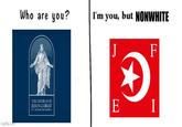 imgflip.com Who are you? I'm you, but NONWHITE J F THE CHURCH OF JESUS CHRIST 41 LATTER DAY SAINTA E I