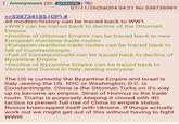 Anonymous (ID: gf33zcHy 07/11/26(Sat) 04:54:21 No.538736969 >>538734185 (OP) # All modern history can be traced back to WW1 >WW1 can be traced back to decline of the Ottoman Empire >Decline of Ottoman Empire can be traced back to new European maritime trade routes >European maritime trade routes can be traced back to fall of Constantinople >Fall of Constantinople can be traced back to decline of Byzantine Empire >Decline of Byzantine Empire can be traced back to Venice and Genoa in Italy Jewing everyone The US is currently the Byzantine Empire and Israel is Italy Jewing the US. NYC or Washington, D.C. is Constantinople. China is the Ottoman Turks on it's way up to become an empire. Strait of Hormuz is the trade route. Trump is purposely keeping it closed with 4D tactics to prevent full rise of China to empire status. Russia kneecapped itself with Ukraine. If things actually work out we might get out of this without having to fight WWIII.