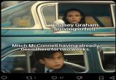 Lindsey Graham arriving in hell Mitch McConnell having already been there for two weeks. 271 3 47 B ☐