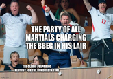 imgflip.com THE PARTY OF ALL MARTIALS CHARGING THE BBEG IN HIS LAIR 17 THE CLERIC PREPARING REVIVIFY FOR THE HUNDREDTH TIME
