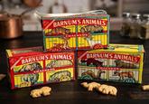 NET WT. 2 bee BARNUM'S ANIMALS MUSK LEOPARD 10A REINDEER CRACKERS RAM BLACK BEAR ELEPHANT BARNUM'S ANIMALS CRACKERS RHINO/RNED HIPPOROPAMMS BLA CAMEL 27 NET WT 2 BOZ BARNUM'S ANIMALS RED FOX WALRUS CRACKERS ANTELOPE