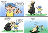 HEY! DO YOU KNOW HOW TO CATCH POKEMON? I CAN TEACH YOU! REALLY? I'D APPRECIATE IT, PLEASE DO! AWESOME! JUST WATCH ME AND I'LL SHOW YOU HOW IT'S DONE! SO WHEN THEY'RE WEAK, YOU GOTTA THROW A POKEBALL LIKE THIS! MM-HM, I SEE. AND REALLY PUT YOUR ARM INTO IT! OH, GOOD ADVICE! NOD NOD