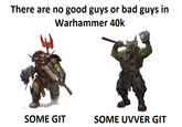 There are no good guys or bad guys in Warhammer 40k 3 SOME GIT SOME UVVER GIT