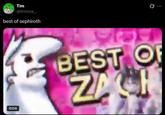 Tim @timoox__ best of sephiroth 0:04 Ø.. BEST O ZACH