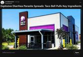 r/nottheonion ⚫ 6d ago PlayaSlayaX Explosive Diarrhea Parasite Spreads: Taco Bell Pulls Key Ingredients dallasexpress.com TACO BELL CRISP CRISP FA WOR Open