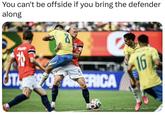 You can't be offside if you bring the defender along UT AFRICA 16