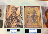 William I the Bad REX GVI SC LIEL INMARS MYS sod William II Ju the Good