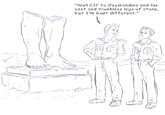 "Well RIP to Ozymandias and his vast and trunkless legs of stone, but I'm built different." Lovers!
