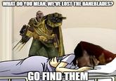 WHAT DO YOU MEAN, WE'VE LOST THE BANEBLADES? GO FIND THEM