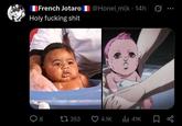 French Jotaro @Honei_mlk. 14h Holy f------ s--- 1300 8 1353 4.1K ili 41K
