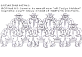 BREAKING NEWS: GOP-led US Senate to unveil new "all Judge Holden" Supreme Court lineup ahead of midterm elections.